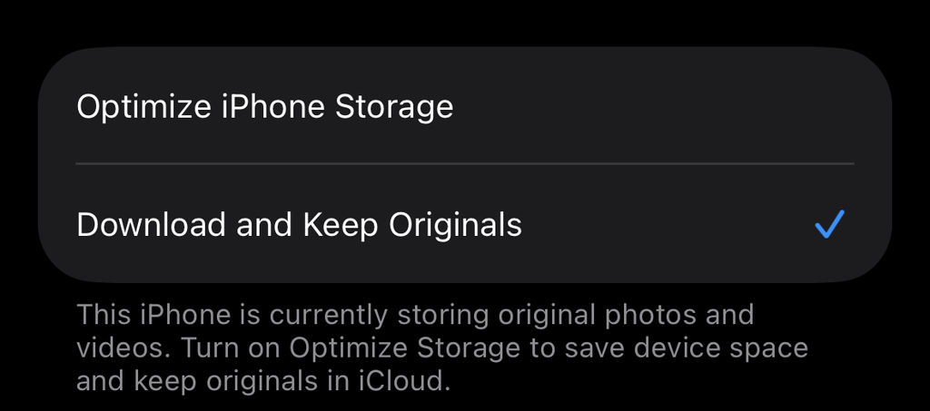 아이폰 iCloud 사진의 저장 공간 최적화와 다운로드 및 원본 유지 설정